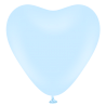 Herzballon blue pastell 15cm / Latex