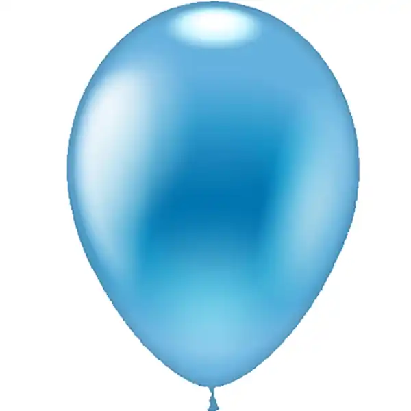 Ballon hellblau metallic 28cm / Latex / 35