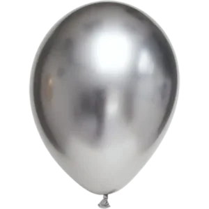 Latexballons Chrome 28cm – 50er Packung - Silber