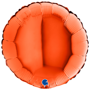 45cm Rund Metallic Orange