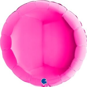 45cm Rund Metallic Pink