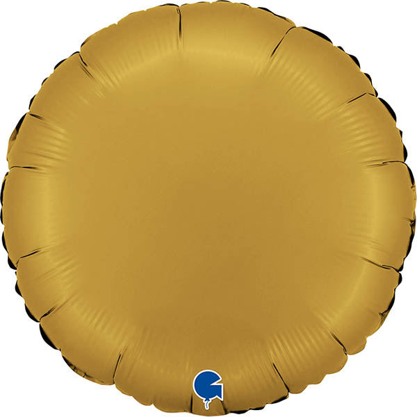 45cm Rund Satin Gold