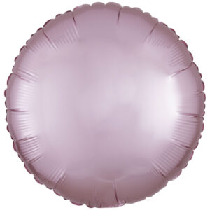 45cm Rund Satin Rosa
