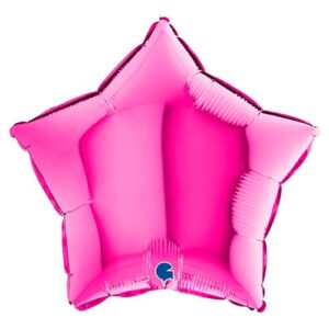 45cm Stern metallic pink