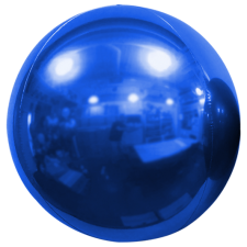 Kugelballon Blau Metallic 40cm