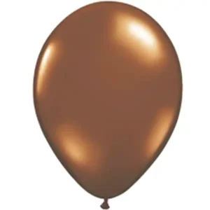 Ballon braun metallic 28cm / Latex / 66