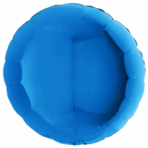 90cm Rund Metallic Blau