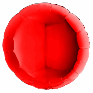 90cm Rund Metallic Rot