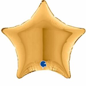 Sternballon metallic gold, circa 45cm