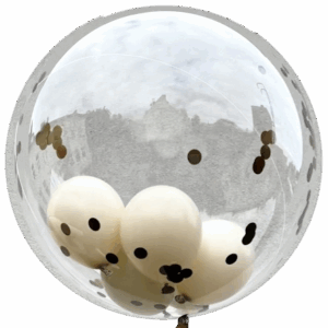Bubble Transparent, Optional befüllt zur Abholung, ca. 60 cm
