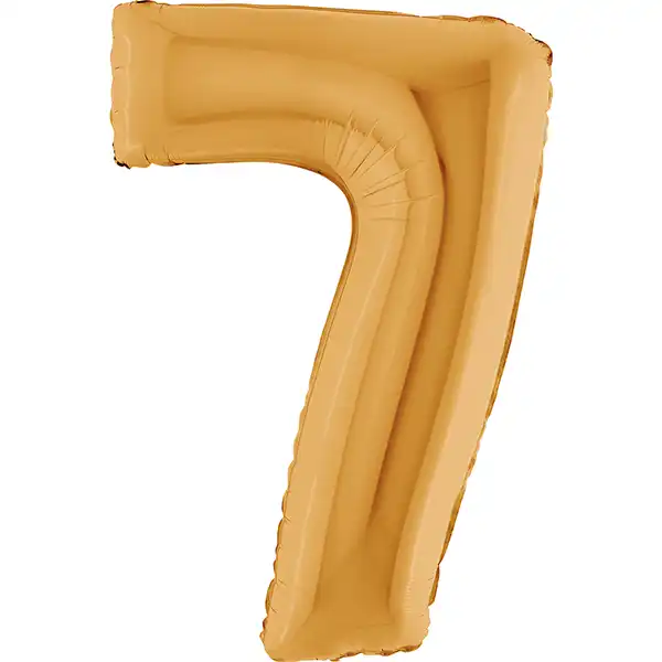 Zahl 0 - 9, Gold, EINZELN wählbar, Folienballon H102cm – Bild 7