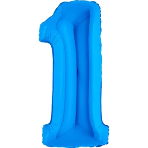 Folienballon zahl 1 blau