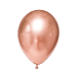 Chrome Roségold Rund