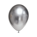 Chrome Silber Rund