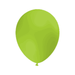 5 Miniballons Limonengrün