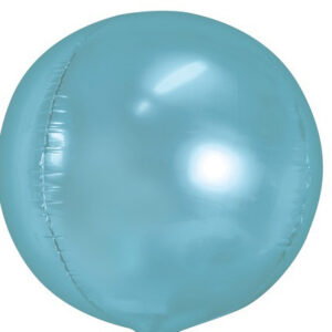 Kugelballon metallic hellblau