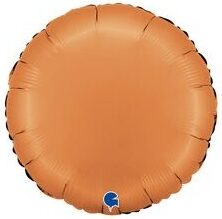 45cm Rund, Satin Caramel, Folienballon