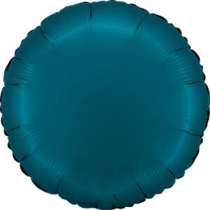 45cm Rund Satin Petrol