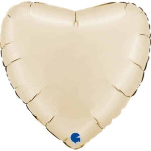 Herzballon Cream / Folie / 56cm