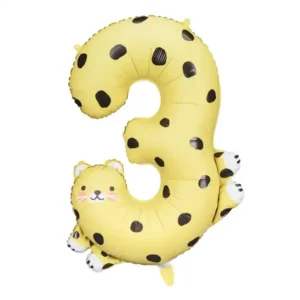 Zahl Ballon 3 Gepard 98 cm