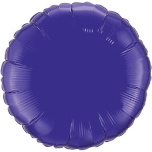 45cm Rund Metallic Lila