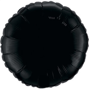 45cm Rund metallic Schwarz