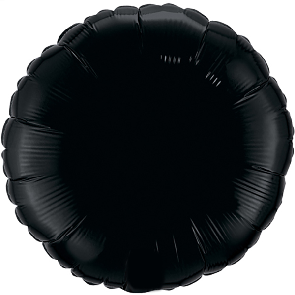 45cm Rund metallic Schwarz