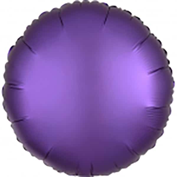 45cm Rund Satin Lila