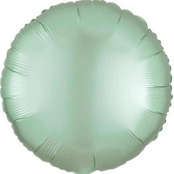 45cm Rund Satin Mintgreen