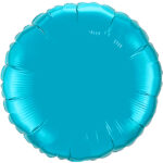 Rund Türkis Metallic