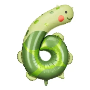 Zahl Ballon 6 Schildkroete 96 cm