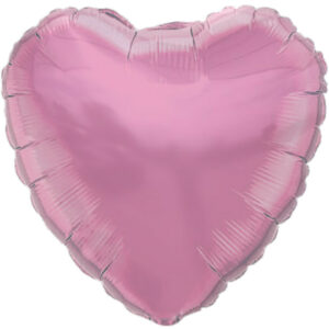 Herzballon Metallic Rosa / Folie / 75cm