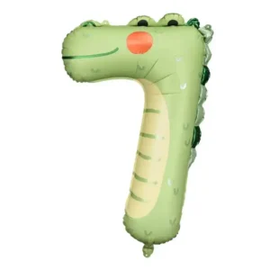 Zahl Ballon 7 Krokodil 85 cm