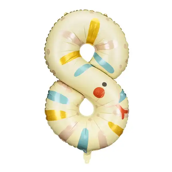 Zahl Ballon 8 Schlange 88 cm