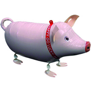 Airwalker Schwein ca 62cm