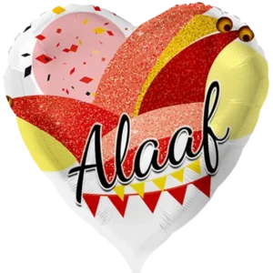 ALAAF Herz, Folienballon 43cm