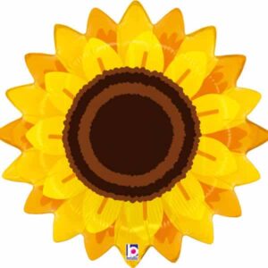 Sonnenblume, Folienballon, 56 x 56 cm