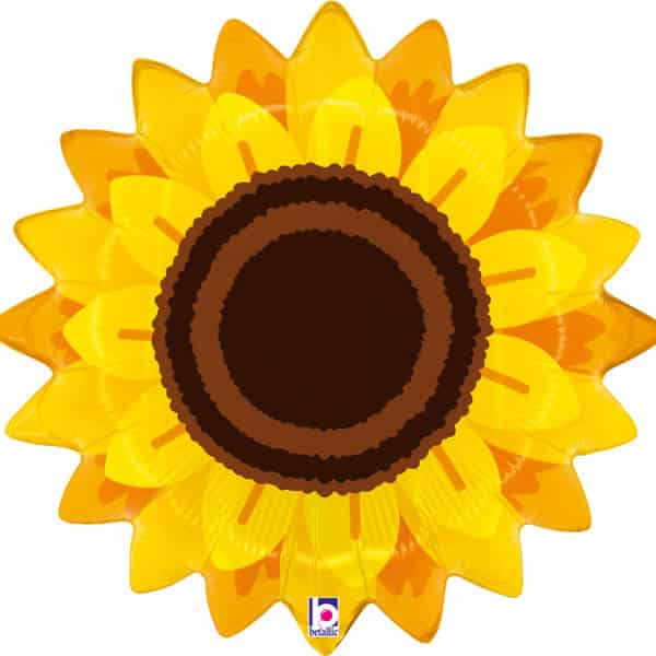 Sonnenblume, Folienballon, 56 x 56 cm