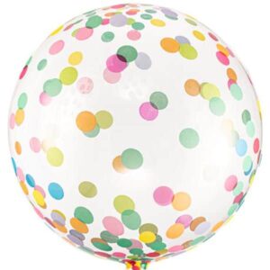 Bubble mit Konfettidruck, 30cm
