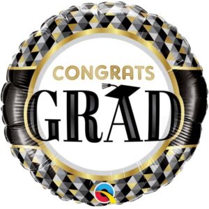 CONGRATS GRAD Folienballon rund 45cm