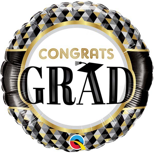 CONGRATS GRAD Folienballon rund 45cm