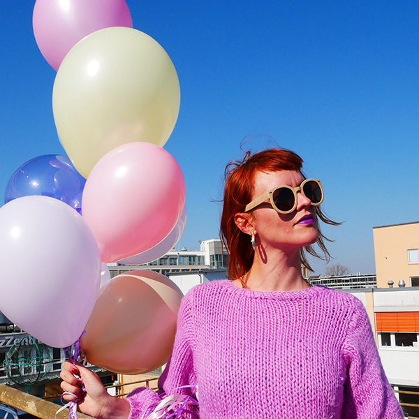 Cotton Candy Ballonstrauß, Befüllt zum Abholen, ca. 2 Tage haltbar – Bild 2