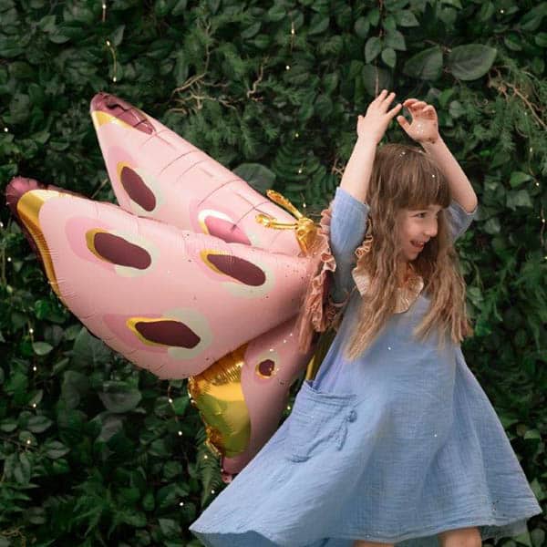 Schmetterling Rosa, Folienballon, 110cm – Bild 4