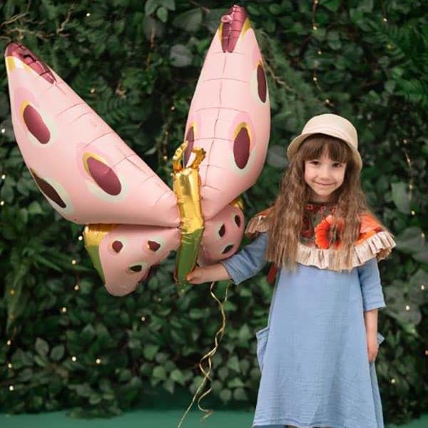 Schmetterling Rosa, Folienballon, 110cm – Bild 2