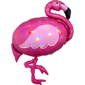 Flamingo irisierend / 83 cm