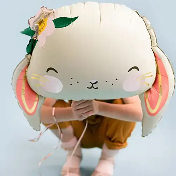 Hase, Folienballon, 65 x 55 cm – Bild 3