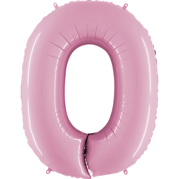 Zahl 0 - 9, Rosa, EINZELN wählbar, Folienballon H102cm – Bild 10