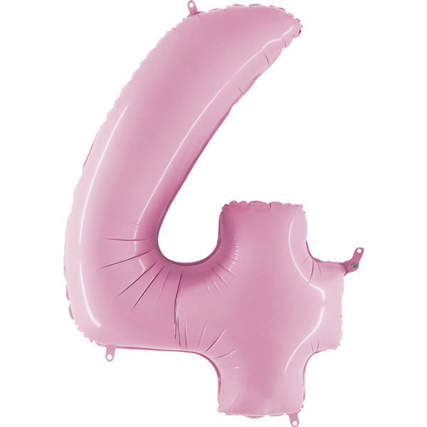 Zahl 0 - 9, Rosa, EINZELN wählbar, Folienballon H102cm – Bild 4