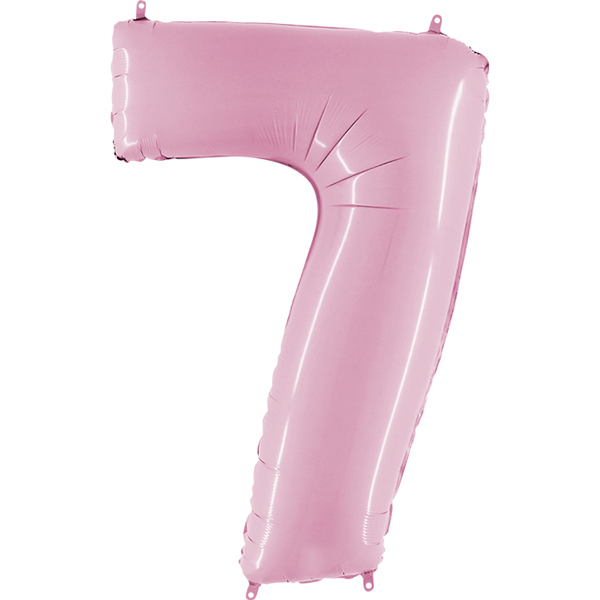 Zahl 0 - 9, Rosa, EINZELN wählbar, Folienballon H102cm – Bild 7