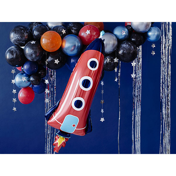 Rakete, Folienballon, 44 cm x 114 cm – Bild 2
